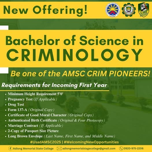 𝐀𝐌𝐒𝐂 𝐍𝐞𝐰 𝐎𝐟𝐟𝐞𝐫𝐢𝐧𝐠, 𝐁𝐒 𝐂𝐑𝐈𝐌𝐈𝐍𝐎𝐋𝐎𝐆𝐘!